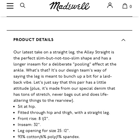 Madewell Alley Straight Leg Jeans - Picture 9 of 9
